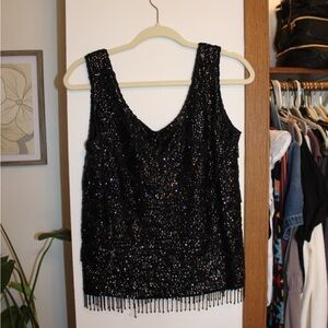 Beautiful Vintage 60s Hand Beaded Vest